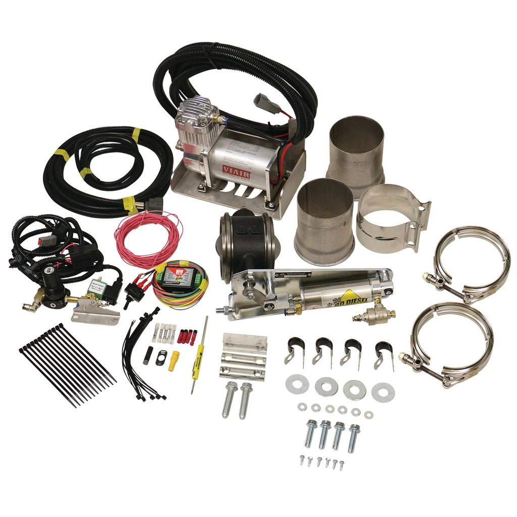 Exhaust Brake - Universal 4.0-Inch c w Air Compressor