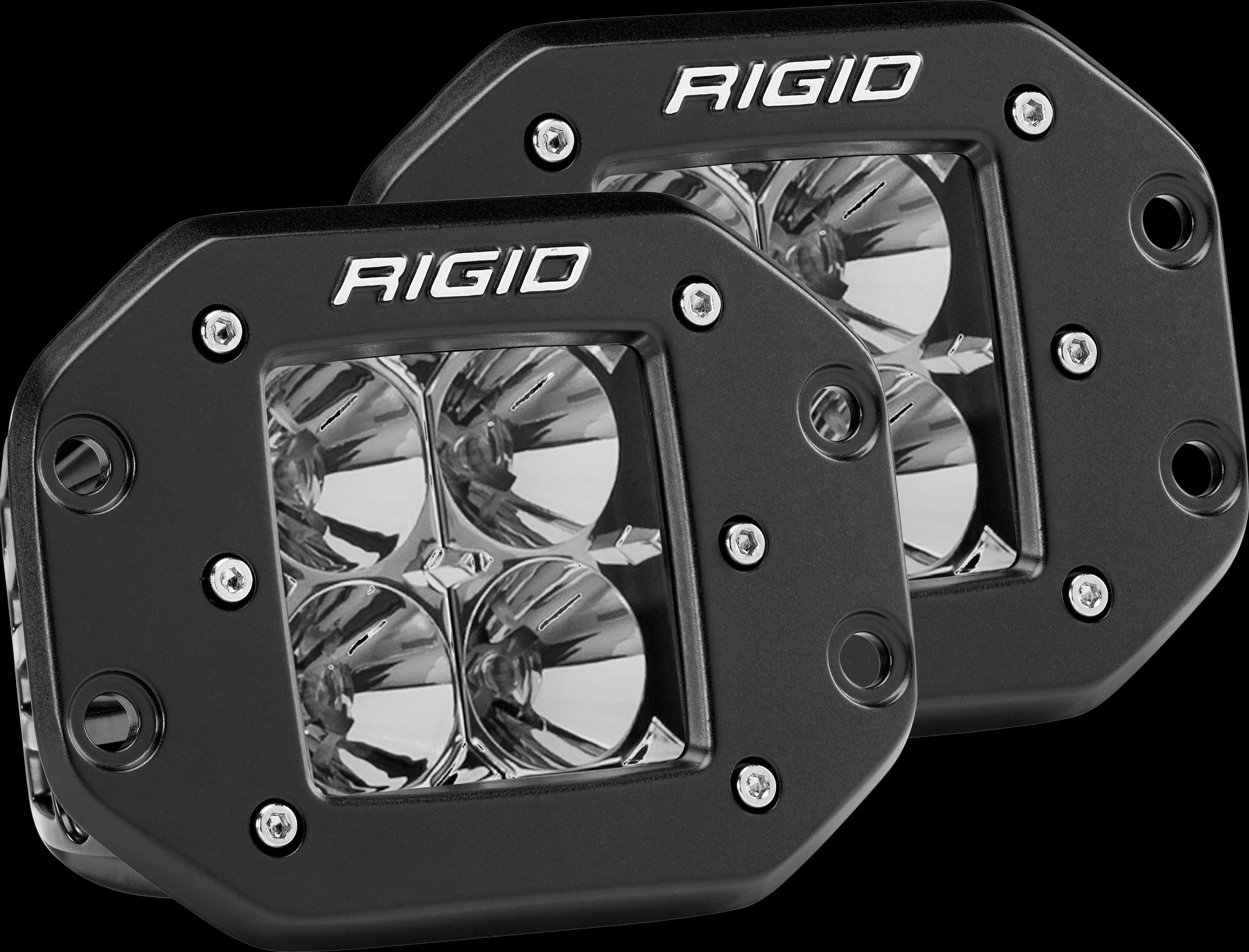 ~(4 lbs. 8X8X6)~ D-SERIES PRO FLOOD FLUSH MOUNT PAIR