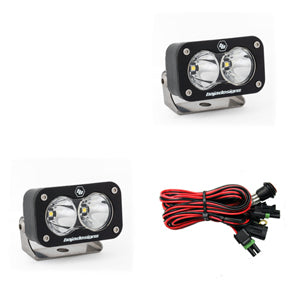 ~(4 lbs. 6X6X6)~ LED Work Light Clear Lens Work/Scene Pattern Pair S2 Sport Baja Designs