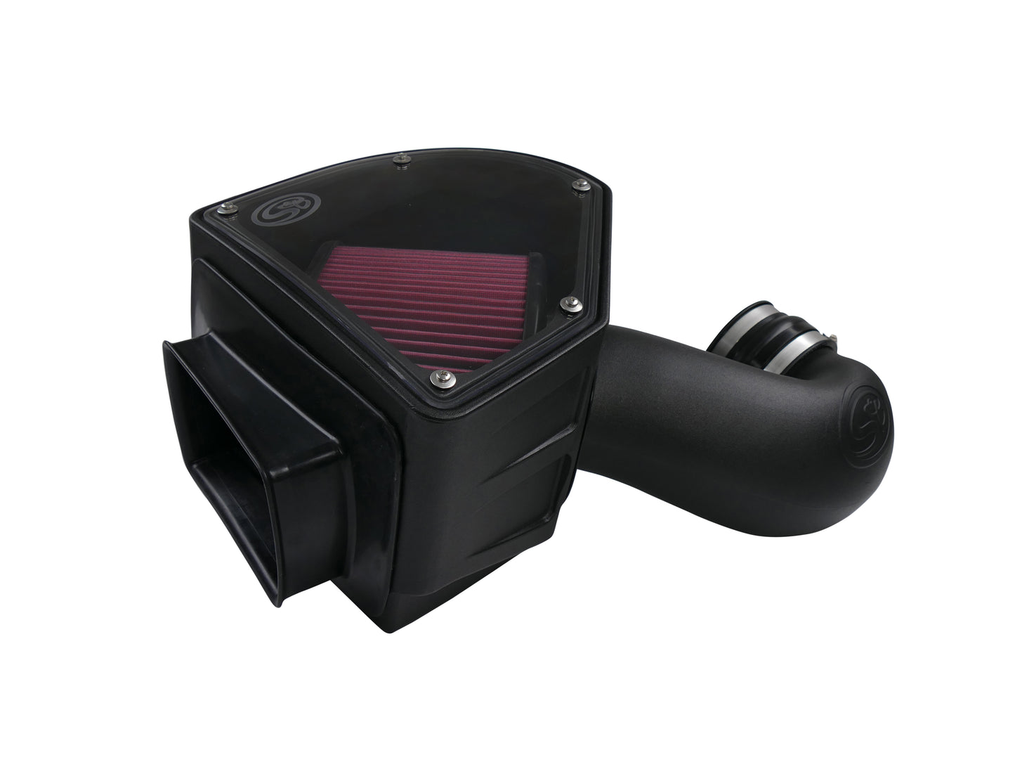 ~(10 lbs. 24X15X14)~ Cold Air Intake For 94-02 Dodge Ram 2500 3500 5.9L Cummins Cotton Cleanable Red S B